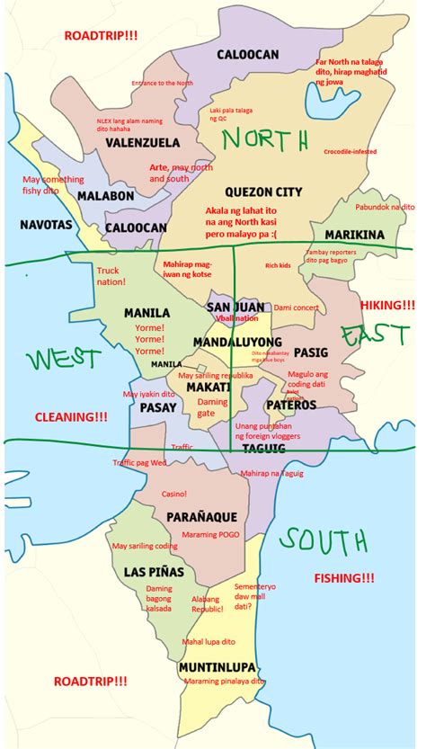 ncr map|Metro Manila .